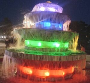 The sky-blue world..