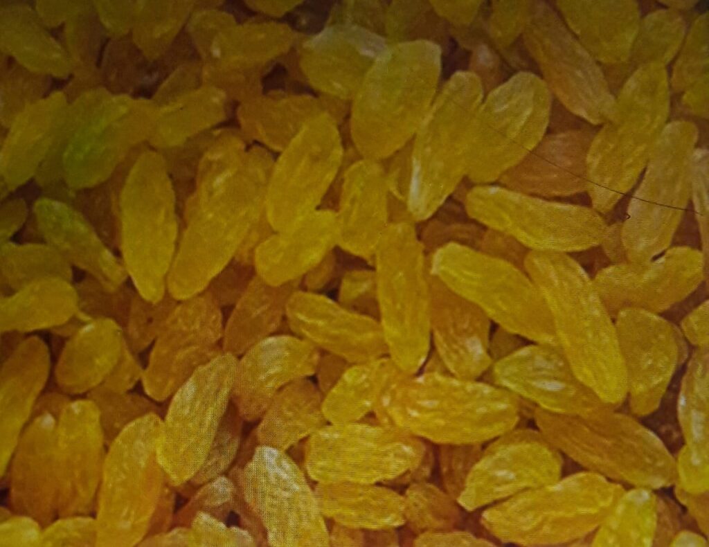 Raisins increase the amount of hemoglobin