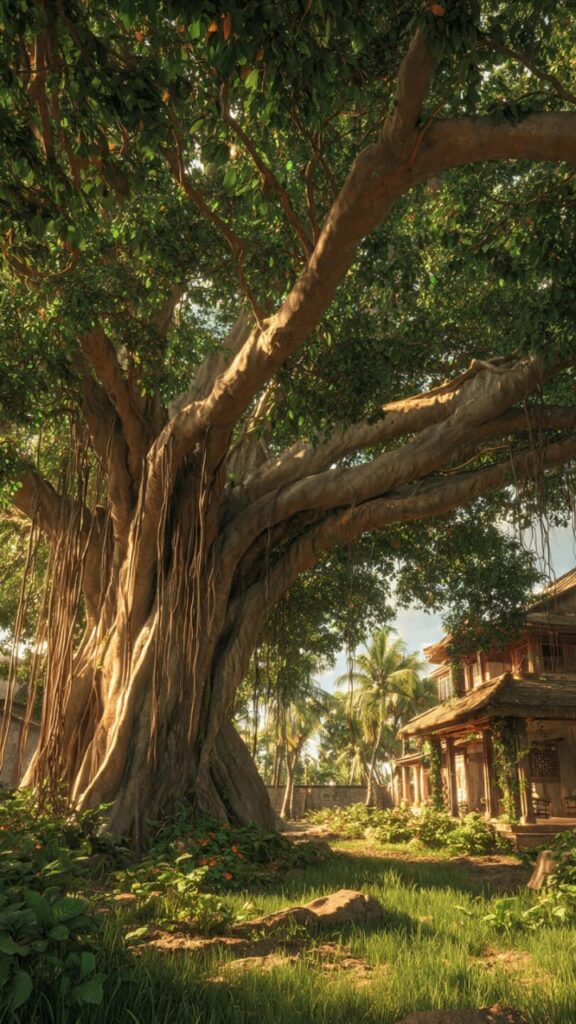 Banyan tree: गुजरात में मिला 700 साल पुराना बरगद Banyan tree(AI Generated Photograph)