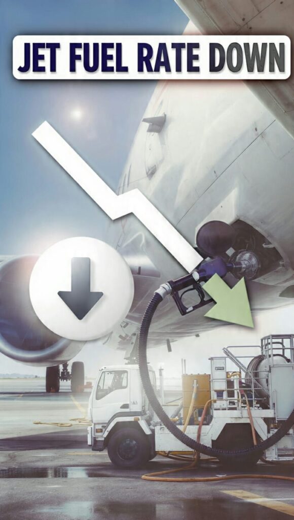 Jet Fuel Rate Down (AI Generated Photograph)