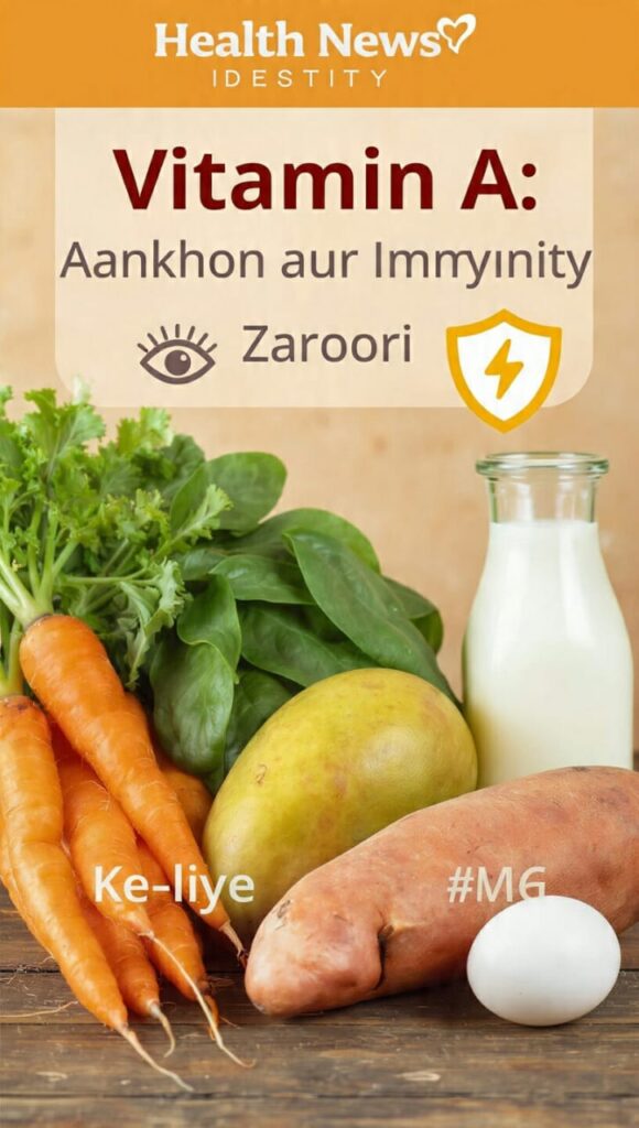 Vitamin A: विटामिन A है, आंखों का विटामिन Vitamin A(AI Generated Photograph) .....